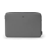 DICOTA Skin BASE Laptop-Computer-Tragetasche – Leichtgewichtige Laptoptasche für Geräte mit einer Größe von 13–14.1 Zoll, aus robustem und elastischem Neopren, grau