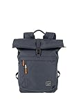 travelite Handgepäck mit Laptop Fach 15,6 Zoll, Gepäck Serie Basics Daypack: Praktischer Rucksack mit Rollup Funktion, 60 cm, 35 Liter, 800 Gramm