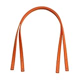 Yalych 22 In Solid Chunky PU-Leder-Taschen-Geldbeutel-Kettenriemen for Damen DIY-Ersatz-Handtaschengriffe Riemen Taschen Luxus-Accessoires taschenkette (Color : Orange, Size : 22 in)