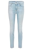 BOSS Damen Slim Crop 2.0 Slim-Fit Jeans aus Power-Stretch-Denim in gebleichtem Blau Blau 32