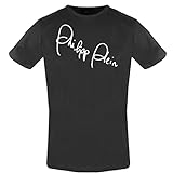 Philipp Plein Skull T-Shirt Stretch Round Neck Slim Fit Totenkopf Logo Shirt Underwear Top Black (S)