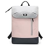 BUBM Rucksack Damen Laptop für 15,6 Zoll Einfacher und eleganter Rucksack für Reisen, Uni, Schule und Büro (rosa)