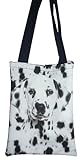 Damen Herren Handtasche Tasche Umhängetasche Shopper Hund Dalmatiner schwarz weiß