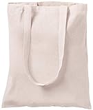 CENTRIX 100% natürlicher Baumwolle Einkaufstaschen 10er Pack 15 x 16 Zoll, 5,5 Unzen Baumwolle Canvas Einkaufstasche- umweltfreundlich super stark waschbar mit 27 Zoll langem Griff