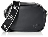 Calvin Klein Damen Ultraleichte Kameratasche mit Reißverschluss Crossovers, Schwarz, One Size
