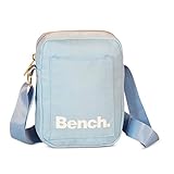 Bench kleine Umhängetasche Schultertasche Small Shoulderbag Crossbag 64173, Farbe:Taubenblau