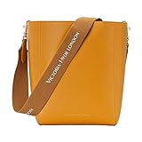 VICTORIA HYDE Handtasche für Damen aus echtem PU-Leder Grosse Kapazität Umhängetasche für Damen zum Einkaufen und Arbeiten (gelb)
