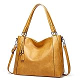 Sacmill Damen Handtasche Shopper Groß Leder Umhängetasche Leichte Elegant Damen Tasche für Business/Schule/Einkauf