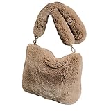 VALICLUD 1Pc Plüsch-Umhängetasche Tasche mit großer Kapazität Chic Messenger Bag Aufbewahrungstasche