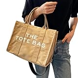 Leinentragetaschen für Damen - Lässige Reisehandtasche mit großem Fassungsvermögen,Strand Handtasche Sporttasche Reise Einkaufstasche Xiaoxin