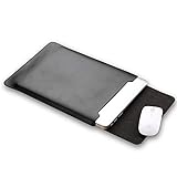 ele ELEOPTION Mikrofaser Leder Laptop Sleeve Slim Case Cover Luxus PU Ledertasche Elagant Schutzhülle integriert Mousepad kompatibel mit 13,3' Macbook Air und Macbook Pro & Pro Retina