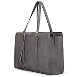 ECOSUSI Laptoptasche 15,6 Zoll Aktentasche Damen Groß Handtasche Business Arbeitstasche Shopper mit 3 Fächern für Büro Schule