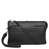 Adax - Nellie Clutch aus schwarzem Leder. Eine Frauentasche, Anique Danish Design, Modetasche, abnehmbarer Schultergurt, mehrere Fächer. Die perfekte Clutch für den täglichen Gebrauch und fürs Party