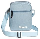 Bench Unisex Umhängetasche - Schultertasche für Damen und Herren, Handtasche, Messenger Bag, Crossbody-Tasche, Hüfttasche, Ideal für Alltag und Reisen, hellblau, 23 x 17 x 8 cm