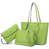 LOVEVOOK Handtasche Damen Gross Handtaschen Set Taschen groß Handtaschen für Frauen Damen-henkeltaschen Shopper Schultertasche (D-Grün)