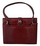 Dolce & Gabbana Bordeaux DG Logo INGRID Handtasche Borse Ledertasche