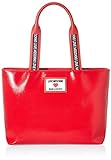 Love Moschino Damen Precollezione Ss21 Sporty Label Shopper, rot, Normal