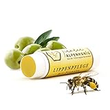 Lippenpflege Propolis, 100% natürlicher Lippenbalsam mit Bienenwachs und Olivenöl, Lippenstift von Tiroler Alpenhonig hergestellt in den Tiroler Bergen (1x Lippenpflegestift)
