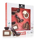 Mode-Set aus Schokolade - Geschenk für Frau | Muttertag | Schuh aus Schokolade | Schokoladenhandtasche | lustige Geschenke für Frauen | Mädchen | Mama | Valentinstag Geburtstag