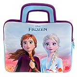 Pebble Gear Disney Frozen Kindertasche 8-10 Zoll - universelle Tragetasche mit Anna & ELSA, geeignet für Kinder-Tablets, Nintendo Switch, Platz für Spielzeug & Zubehör