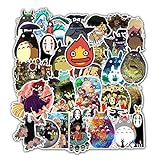 Zonfer 50pcs Aufkleber Miyazaki Hayao Anime Aufkleber Mein Nachbar Totoro/Chihiros Für Skateboard Laptop Wasserdicht Abziehbilder