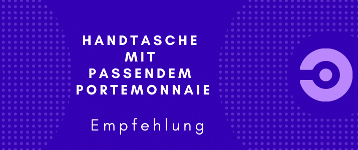 Handtasche mit passendem Portemonnaie