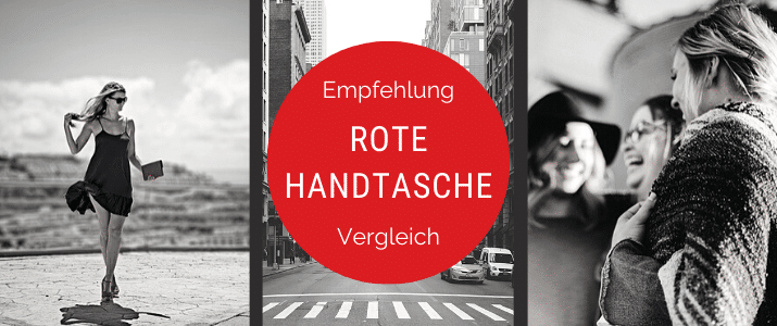 rote Handtasche